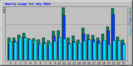 Hourly usage for May 2024
