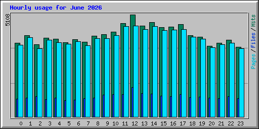 Hourly usage for June 2026